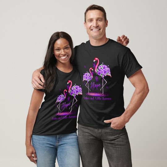 Discover Flamingo Crohn s and Colitis Awareness T-Shirt