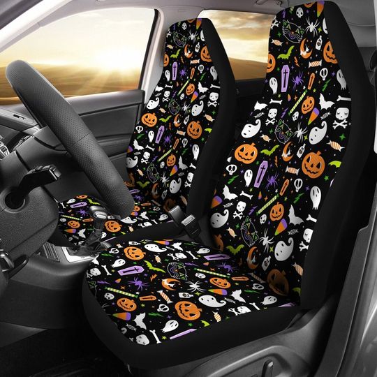 Discover Halloween Theme Car Seat Covers