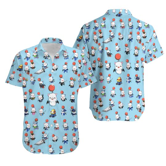 Discover Moogle Hawaiian Shirt, Final Fantasy Hawaii Shirt
