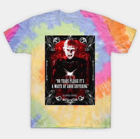 Discover Hellraiser Pinhead Tie dye T-shirt