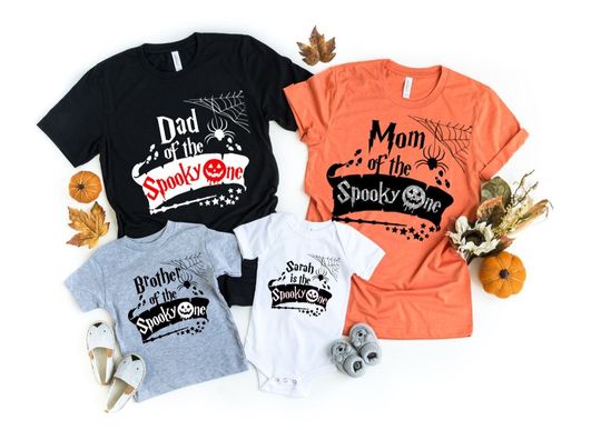 Discover Spooky One Birthday Shirt - Halloween Theme