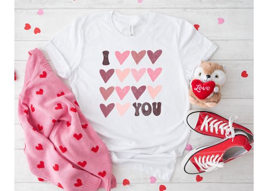 Discover I Love You Shirt, Valentine's Day Shirt, Valentine's Day Shirt, Love T-Shirt