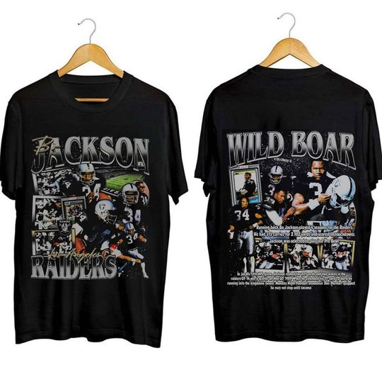Discover 2 Side Bo Jackson Shirt, Baseball shirt, Classic 90s Graphic Tee