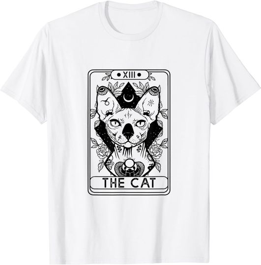 Discover Sphynx Cat Tarot Card T-Shirt