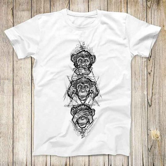 Discover Three Wise Monkeys Super Cool Tee Design T Shirt