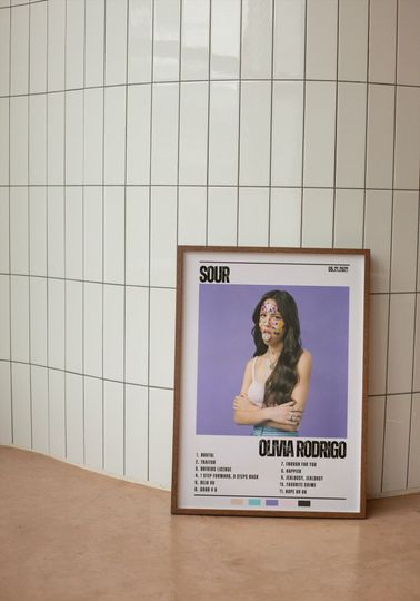 Discover SOUR Olivia Rodrigo Album Poster