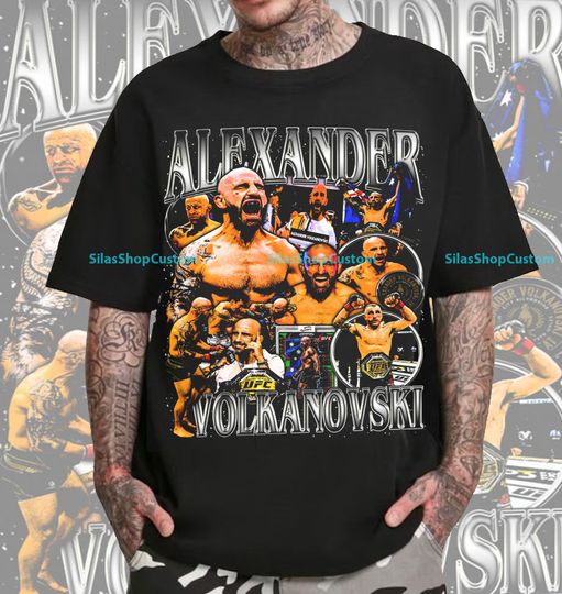 Discover Vintage 90s Graphic Style Alexander Volkanovski T-Shirt