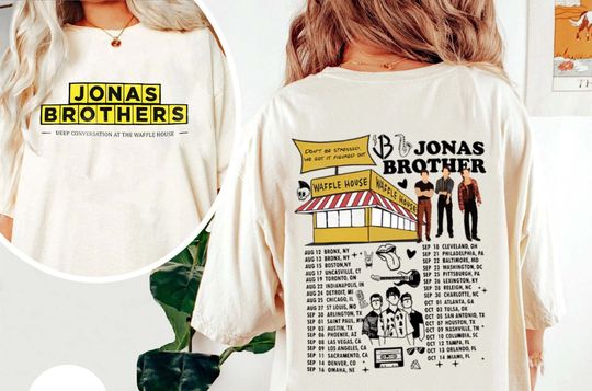 Discover Jonas Brothers Waffle House shirt, Jonas Brothers Tour Shirt