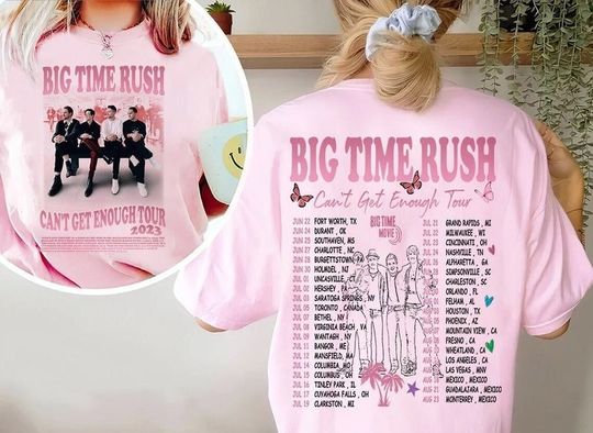 Discover Big Time Rush tour 2023,Big Time Rush Tracklist shirt
