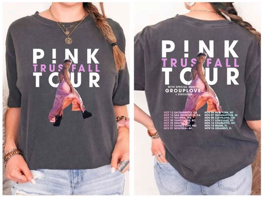 Discover P!nk Summer Carnival 2023, Trustfall Album T Shirt
