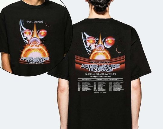 Discover The After Hours Til Dawn 2023 Tour 2 Sides Shirt, After Hours Tour Concert Tshirt