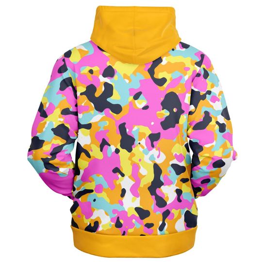 Discover Y2K Camo Athletic Zip-Up Hoodie