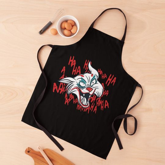 Discover Scary Cat Smile Kitchen Apron