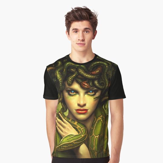 Discover Medusa Greek Mythology 3D T-Shirt