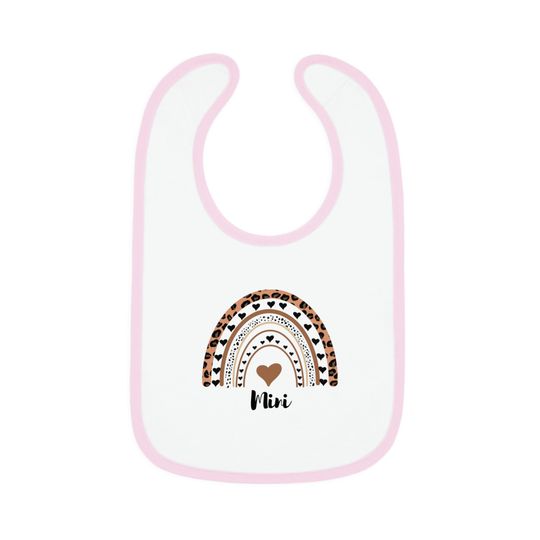 Discover rainbow baby bib, bib for mini, baby girl bib