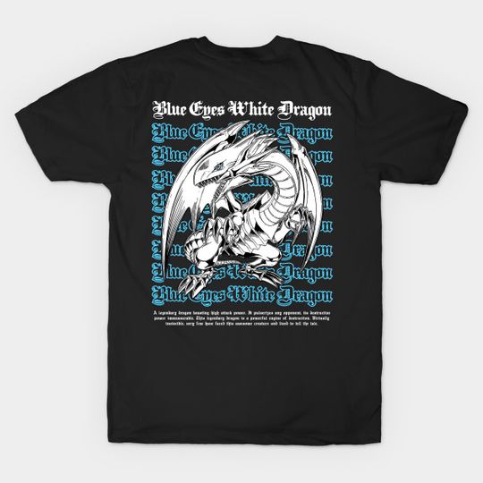 Discover Blue Eyes White Dragon Yugioh Duel Monsters Anime T-Shirt