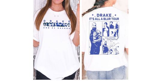 Discover Drake TShirt, Vintage Drake 21 Savage Tour Rescheduled Shirt