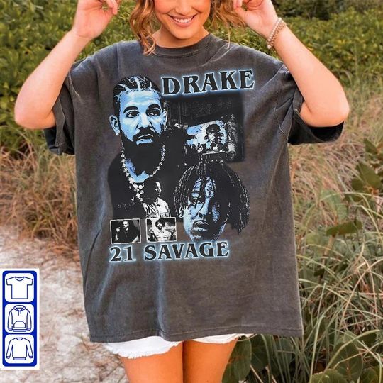 Discover Vintage Drake 21 Savage Tour Rescheduled Shirt