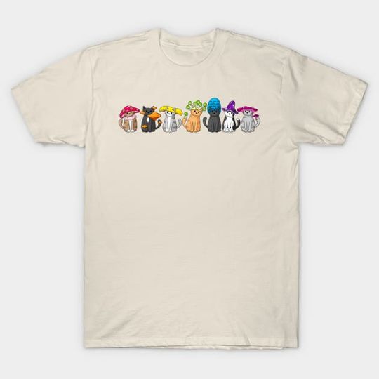 Discover Mushroom Cats - Mushroom Cats - T-Shirt