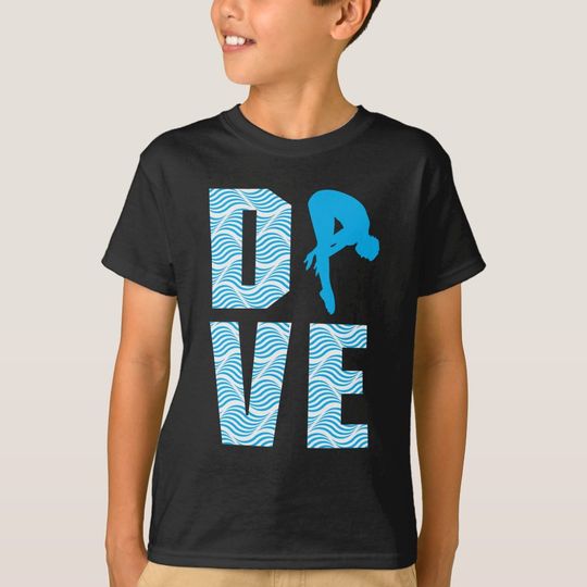 Discover Springboard Diving Gift Diver Platform Springboard T-Shirt