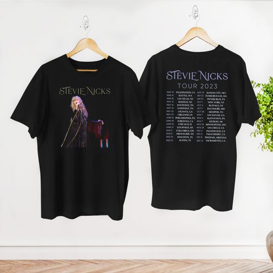 Discover 90s Vintage Stevie Nicks Shirt, 2023 Stevie Nicks Tour Live In Concert Shirt