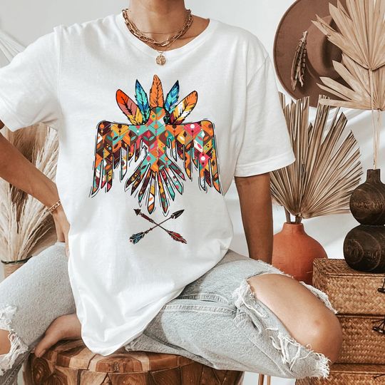 Discover Native American Thunderbird Shirt, Indigenous Eagle Shirt