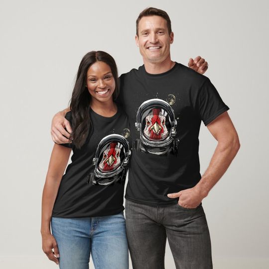 Discover Chicken Astronaut Space Exploration Astronomy Love T-Shirt