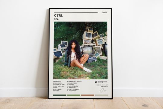 Discover SZA CTRL Album Cover Poster, SZA Ctrl Poster