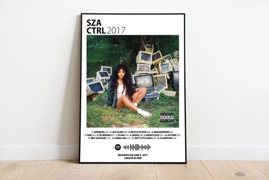 Discover SZA | Ctrl | Digital Album Art Poster