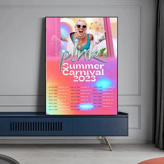 Discover Pink Summer Carnival 2023 Tour Poster