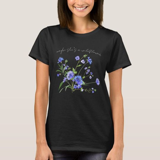 Discover Maybe She's a Wildflower Botanical Boho Cute T-Shirt