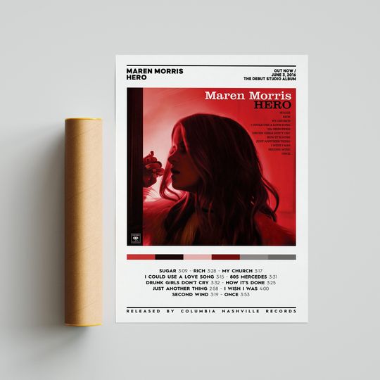 Discover Maren Morris - HERO Album Poster / Album Cover Poster
