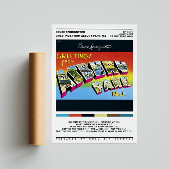 Discover Bruce Springsteen - Greetings from Asbury Park, N.J. Album Poster