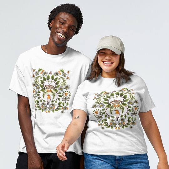 Discover Spring Reflection - Floral/Botanical Pattern Flowers Classic T-Shirt