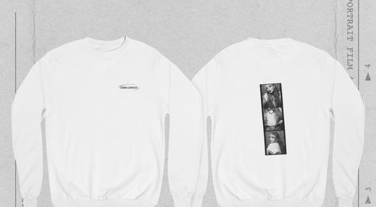 Discover Sabrina Carpenter Minimalist Film Double Sided Sweatshirt