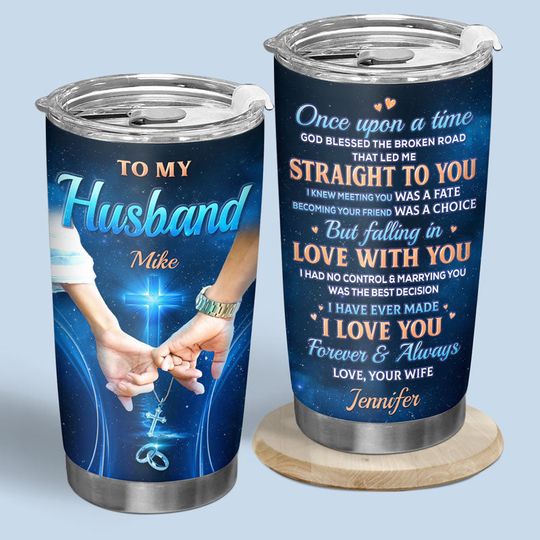 Discover Once Upon A Time Foreve- Couple Personalized Custom Tumbler - Gift For Husband Wife, Anniversary