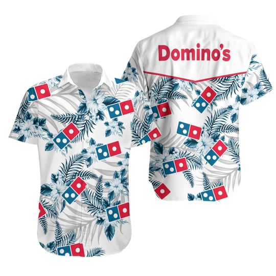 Discover Domino's Tropical Flower Aloha Hawaiian Shirts