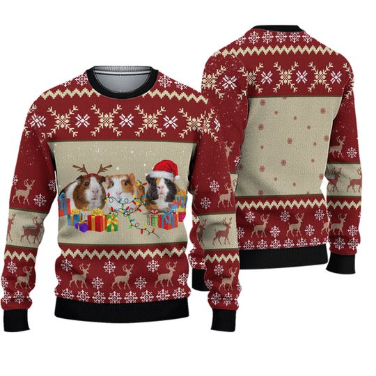 Discover Guinea pig Ugly Knitted Christmas Sweater