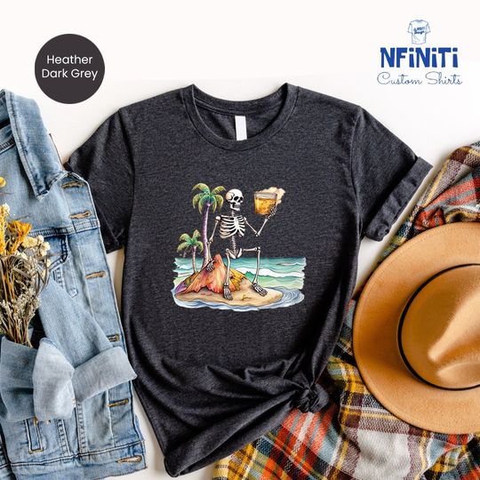 Discover Summer Vibes Skeleton Shirt