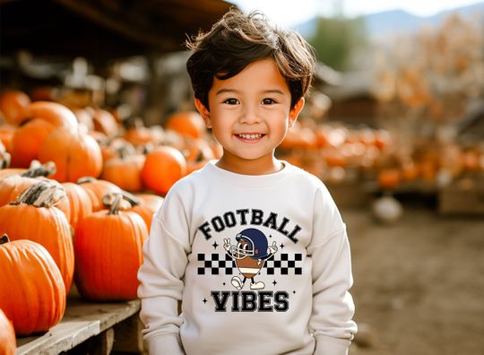 Discover Football Vibes Kids Sweatshirt
