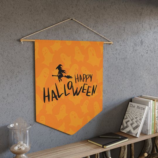 Discover Happy Halloween Pennant, Halloween Decor, October Pennant