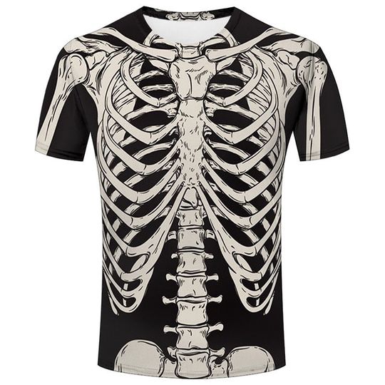 Discover Skeleton cloth creative shirt summer top t-shirt streetwear shirt