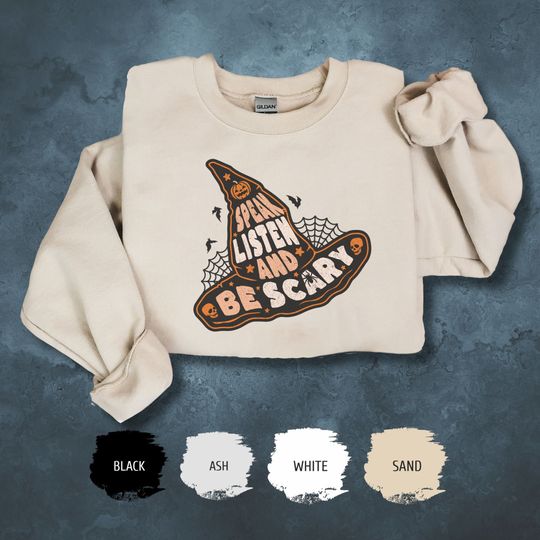 Discover Speech Therapist Halloween Witch Hat Sweatshirt, Teacher Shirt, SLP Halloween Gift, Occupational Therapist Shirt