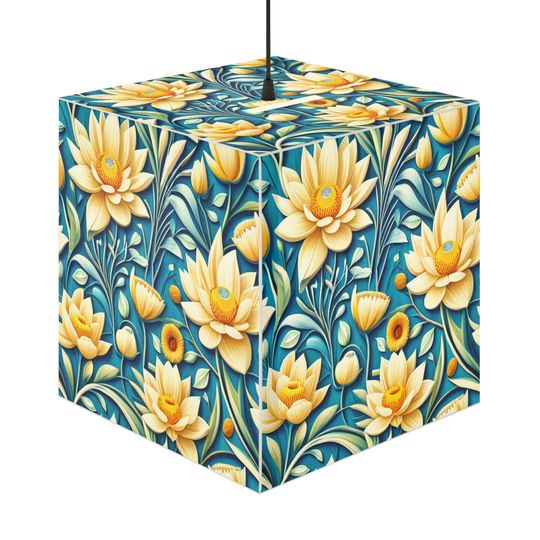 Discover Bright Blossoms Light Cube Lamp