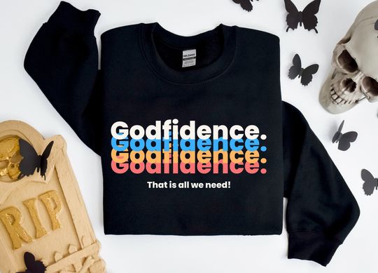 Discover Godfidence Religious Fall Sweatshirt
