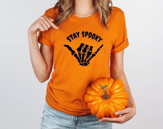 Discover Stay Spooky Halloween Skeleton Shirt
