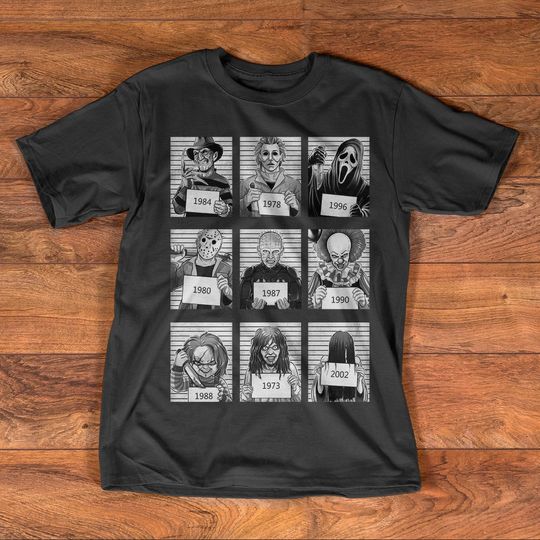 Discover Horror Movie Fan Scary T-Shirt Collection