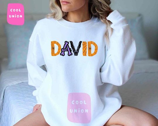 Discover Custom Name Halloween Gift Sweatshirt for Families