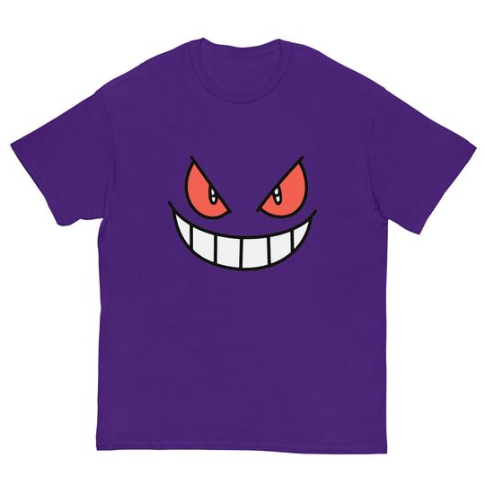 Discover GENGAR PKM Purple T-Shirt, Gengar Face Eyes, Fashion, Anime, Japenese, Trendy