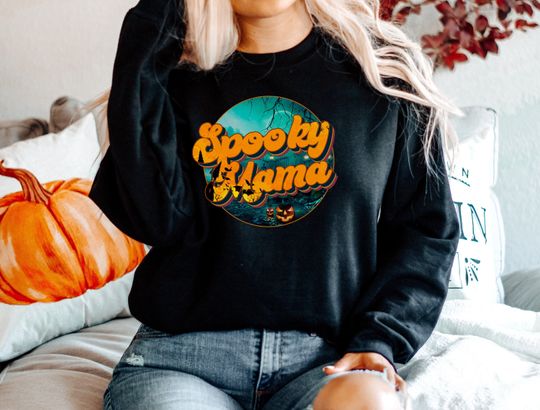 Discover Spooky Mama Halloween Sweatshirt for Women